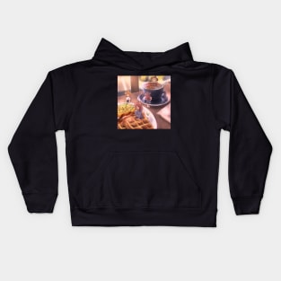 Little Witches At Breakfast Kids Hoodie